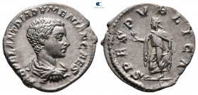 Diadumenian, as Caesar AD 217-218. Rome. Denarius AR