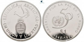 Argentinia.  AD 1945-1995. 1 Dollar