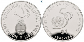 Argentinia.  AD 1995-1995. 1 Peso 1995