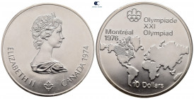 Canada.  AD 1952-2021. 10 Dollars 1974