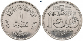 Egypt.  AD 1972-2021. 1 Pound 1998