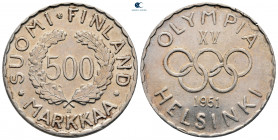 Finland.  AD 1860-1963. 500 Markkaa 1951