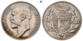 Liechtenstein.  AD 1898-1923. 1 Krone 1900