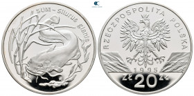 Poland.  AD 1995-2021. 20 Zloty 1995