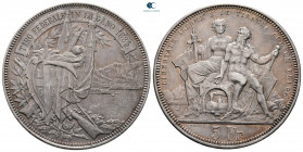 Switzerland.  AD 1850-2021. 5 Franken 1883