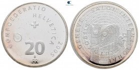 Switzerland.  AD 1850-2021. 20 Franken 2005