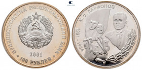 Transnistria.  AD 2001. 100 Rubel