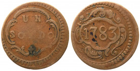 Ducato di Modena e Reggio - Ercole III d'Este (1780-1796) - soldo - 1783 - MIR 866 - Cu

BB

Note: Shipping only in Italy