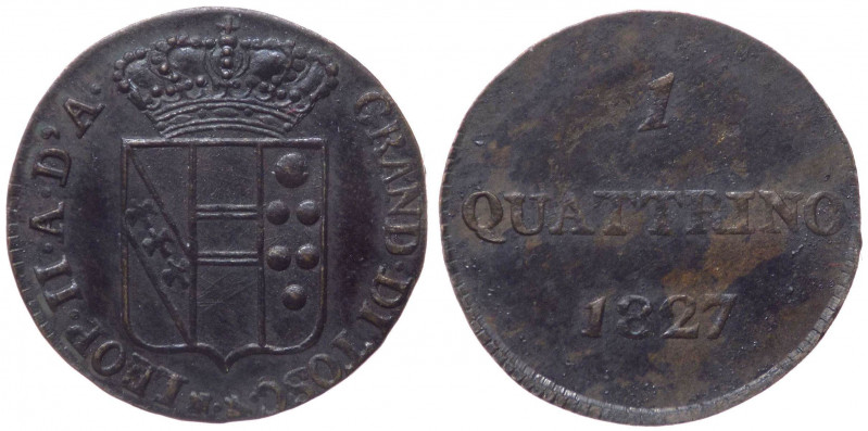 Granducato di Toscana - Leopoldo II di Lorena (1824-1859) 1 Quattrino 1827 - CNI...