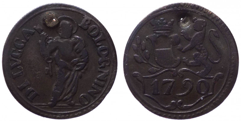 Repubblica di Lucca (1369-1799) - bolognino - 1790 - CNI 868 - Mi - forato

MB...