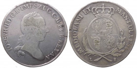 Milano - Giuseppe II (1780-1790) Scudo 1786 - RR MOLTO RARA - Ag - gr. 22,56

BB+

Note: This item can be shipped from Italy all around the world ...