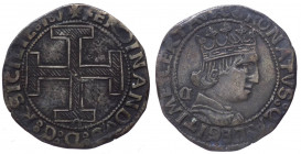 Regno di Napoli - Ferdinando I d’Aragona (1458-1494) - Coronato - 1472-1478 - Jacopo Cotrugli, zecchiere - Pannuti-Riccio 15m. MEC 14, 978. MIR 68/12 ...