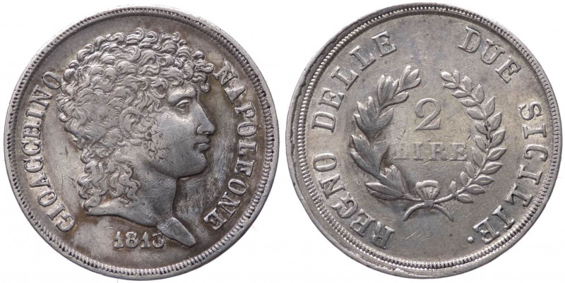 Regno delle Due Sicilie - Gioacchino Murat (1808-1815) 2 lire 1813 - Pag. 60 - A...