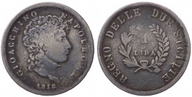 Regno delle Due Sicilie - Gioacchino Murat (1808-1815) 1 Lira 1812 - RR - MIR 443 - Ag

BB+

Note: Shipping only in Italy