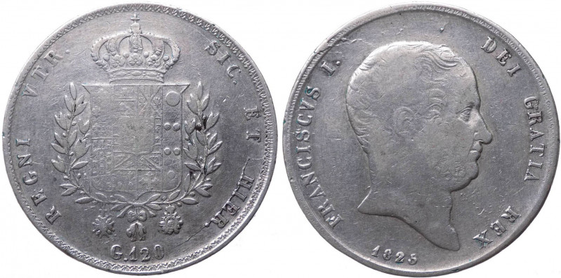 Regno delle Due Sicilie - Francesco I (1825 - 1830) 120 Grana 1825 - Zecca di Na...