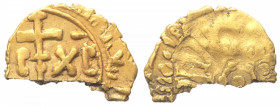 Regno di Sicilia - Messina o Palermo - Ruggero II Re (1130-1154) Frazione di Tarì - D/ Globetto entro cerchio, legenda cufica R/ Croce accostata da IC...