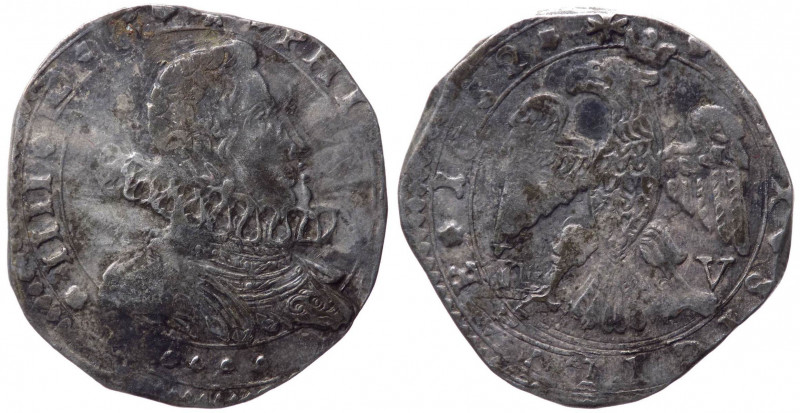 Regno di Sicilia - Filippo IV (1598-1621) - 4 tarì - 1652 - Giovanni Lorenzo Vig...