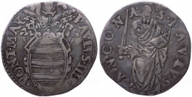 Stato Potificio - Ancona - Paolo IV Gianpietro Carafa di Napoli (1555-1559) - giulio - Muntoni 41; Berman 1046- Ag

BB

Note: Shipping only in Ita...