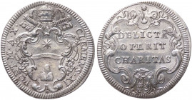 Stato Pontificio - Clemente XI (1700-1721) Giulio "Delicta Operit Charitas" Anno X - Muntoni 86 (D/ Stemma a targa sagomata in cornice, chiavi con imp...