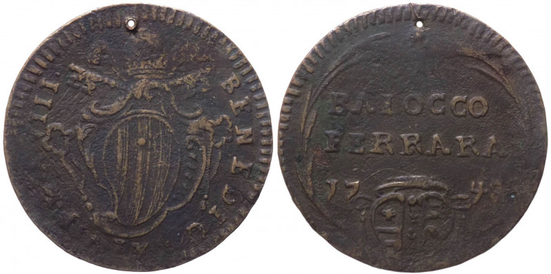 Stato Pontificio - Ferrara - Benedetto XIV Prospero Lorenzo Lambertini (1740-175...