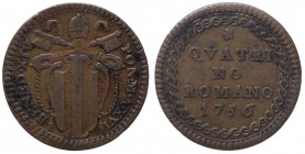 Stato Pontificio - Benedetto XIV (1740-1758) Quattrino Romano 1776 - RARA - CNI 342 - Cu - gr. 2,2

n.a.

Note: Shipping only in Italy