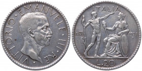 Vittorio Emanuele III (1900-1943) 20 Lire "Littore" 1928 Anno VI - Gig.37 - NC - Ag

BB+

Note: Shipping only in Italy