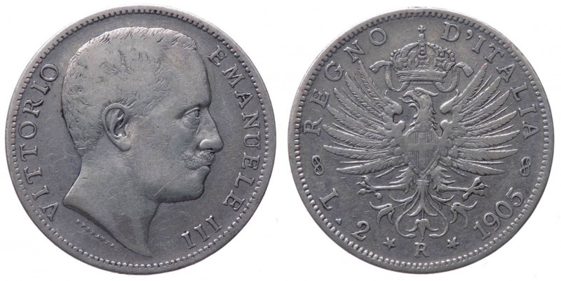 Regno d'Italia - Vittorio Emanuele III (1900-1943) 2 Lire "Aquila Sabauda" 1905 ...