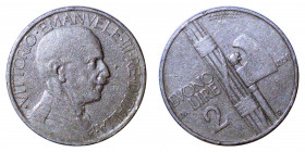 Vittorio Emanuele III (1900-1945) Buono da 2 lire 1926 - asse spostato di 345° - Attardi E350A - RRR RARISSIMO - Periziata Scatolini qBB

qBB

Not...