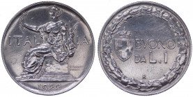 Regno d'Italia - Vittorio Emanuele III (1900-1943) Buono da 1 Lira "Italia Seduta" 1922

n.a.

Note: Shipping only in Italy