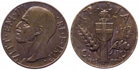 Regno d'Italia - Vittorio Emanuele III (1900-1943) 10 Centesimi "Impero" 1940 XVIII - Bronzital

n.a.

Note: Shipping only in Italy