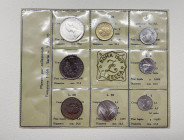 Repubblica Italiana - Monetazione in Lire (1946-2001) Serie 8 valori 1969 - In confezione, presente 500 Lire, Ag

FDC

Note: Worldwide shipping
