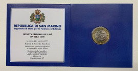 San Marino - Nuova Monetazione (dal 1972) 1000 Lire "Leone Araldico" 1997 - Cu Ni - In folder

FDC

Note: Worldwide shipping