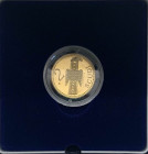 Repubblica di San Marino - Nuova monetazione (dal 1972) 2 Scudi "Fibula Gotica" 2004 - Au - In elegante cofanetto - Scatola di cartone leggermente rov...