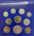 Repubblica di San Marino - Nuova Monetazione (dal 1972) Serie 1995 composta da 10 Valori comprensivo del 1000 Lire in Ag - In Folder

FDC

Note: W...