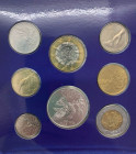 Repubblica di San Marino - Nuova Monetazione (dal 1972) Serie 2001 composta da 8 Valori comprensivo del 5000 Lire in Ag - In Folder

FDC

Note: Wo...