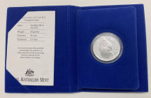 Australia - Elisabetta II (Dal 1952) 10 Dollari 1993 "Palm Cockatoo" - KM#221 - Ag - In folder, scatola di cartone leggermente rovinata - gr.20

FS...