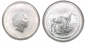 Australia - Elisabetta II (Dal 1952) 10 Dollari (10 Oncie) 2014 "Anno del Cavallo" - KM#2114 - Ag - In capsula

FDC

Note: Worldwide shipping