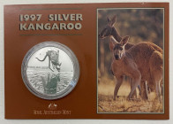 Australia - Elisabetta II (dal 1952) 1 Dollaro 1997 (1 Oncia) "Kangaroo" - KM#325 - Ag - In folder

FDC

Note: Worldwide shipping