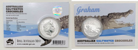 Australia - Elisabetta II (Dal 1952) 1 Dollaro (1 Oncia) 2014 "Saltwater Crocodiles Graham" - UC#501 - Ag - In Folder

FDC

Note: Worldwide shippi...