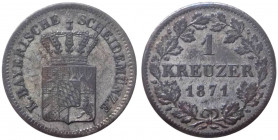 Baviera - Ludwig II (1864-1886) 1 kreuzer 1871 - AKS# 183 - Mi

mBB

Note: Shipping only in Italy