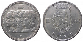 Belgio - Re Baldovino (1948-1993) 100 Francs 1949 - KM#139 - Ag

SPL

Note: Shipping only in Italy