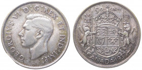Canada - Re Giorgio VI (1937-1952) 50 cents 1937 - KM#36 - Ag

BB+

Note: Shipping only in Italy