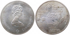 Canada - Elisabetta II (dal 1953) 5 Dollari 1976 "XXI Giochi olimpici estivi, Montreal" - KM# 85 - Ag

SPL+

Note: Worldwide shipping