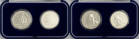 Repubblica Italiana - Monetazione in Euro (dal 2001) dittico 2006 formato da due monete da 10 Euro "hokey" e 5 Euro "sci alpino" commemorativi dei Gio...