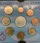 Repubblica di San Marino - Monetazione in Euro (dal 2001) Serie 2003 composta da 9 Valori comprensivo del 5 Euro in Ag - In Folder

FDC

Note: Wor...