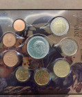 Repubblica di San Marino - Monetazione in Euro (dal 2001) Serie 2010 "Caravaggio" composta da 9 Valori comprensivo del 5 Euro in Ag - In Folder

FDC...