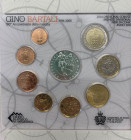 Repubblica di San Marino - Monetazione in Euro (dal 2001) Serie 2014 "Gino Bartali" composta da 9 Valori comprensivo del 5 Euro in Ag - In Folder

F...