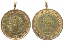 Medaglia votiva - Per il dogma dell'immacolata Concezione proclamato da papa Pio IX l'8 dicembre 1854 - Ae dorato

n.a.

Note: Shipping only in It...