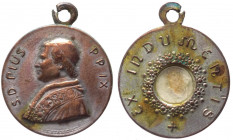 Medaglia votiva - reliquia di Pio IX (1846-1878), beatificato da papa Giovanni Paolo II il 3 settembre 2000 - WM

n.a.

Note: Worldwide shipping