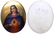 Medaglia votiva - placchetta in ceramica dipinta con la Beata Vergine Maria - materiali vari 

n.a.

Note: Worldwide shipping